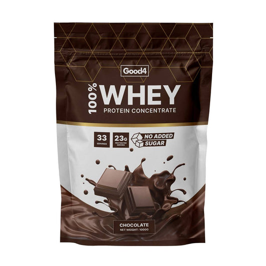 100% Whey Protein Sjokolade, 1kg (Good4Nutrition)